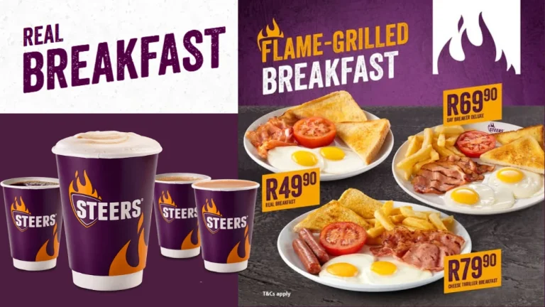 steers breakfast menu south africa with prices